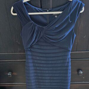 NWOT Adrianna Papell Short Black Tier Dress Size 4